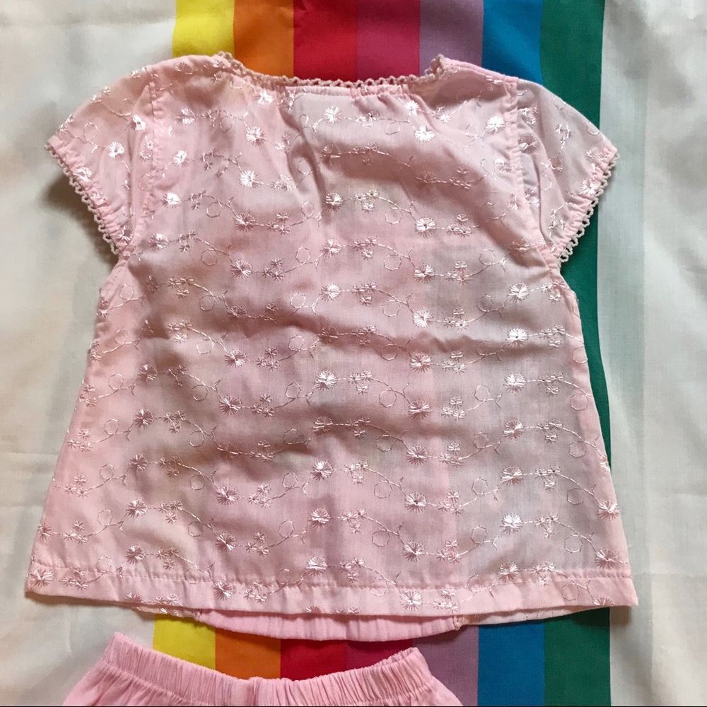 Pink Embroidered Hello Kitty 6 Month Set - Picture 3 of 5